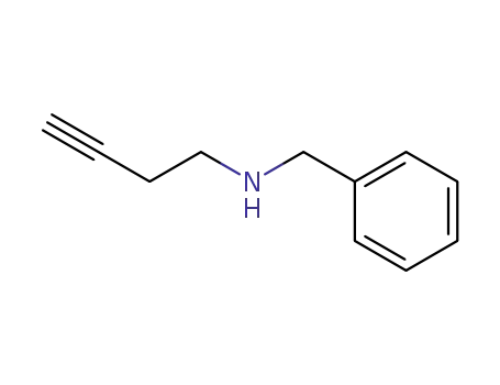 Molecular Structure of 107301-61-1 (Benzenemethanamine, N-3-butynyl-)