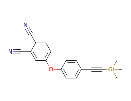 Molecular Structure of 1448688-96-7 (4-(4-((trimethylsilyl)ethynyl)phenoxy)phthalonitrile)