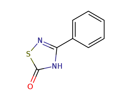 Molecular Structure of 75465-37-1 (1,2,4-Thiadiazol-5(2H)-one, 3-phenyl-)