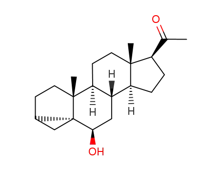 Molecular Structure of 15387-47-0 (3,5-Cyclopregnan-20-one,6-hydroxy-, (3a,5R,6b)- (9CI))