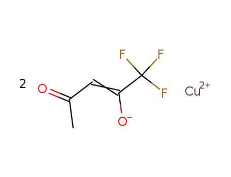 Molecular Structure of 14324-82-4 (COPPER(II) TRIFLUOROACETYLACETONATE)