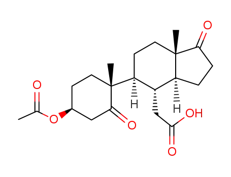 Molecular Structure of 98128-97-3 (3β-acetoxy-5,20-dioxo-5,6-secoandrostan-6-oic acid)