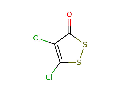 Molecular Structure of 1192-52-5 (Dichloro-1,2-dithiacyclopentenone)