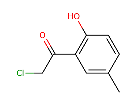 Molecular Structure of 22307-94-4 (Ethanone, 2-chloro-1-(2-hydroxy-5-methylphenyl)- (9CI))