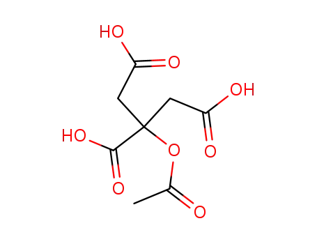 Molecular Structure of 17140-33-9 (2-(acetyloxy)propane-1,2,3-tricarboxylic acid)