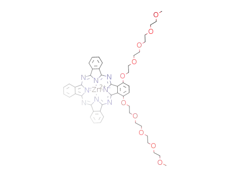 Molecular Structure of 1104908-99-7 (ZnPc[O(CH<sub>2</sub>CH<sub>2</sub>O)4Me]2)