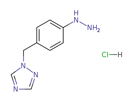 Molecular Structure of 154748-67-1 (1-[(4-Hydrazinophenyl)methyl]-1H-1,2,4-triazole hydrochloride)