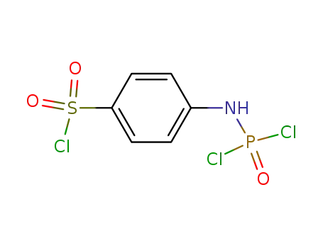 Molecular Structure of 107145-69-7 (<i>N</i>-dichlorophosphoryl-sulfanilyl chloride)