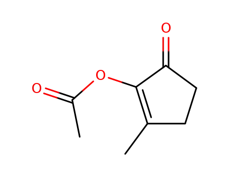 Molecular Structure of 1196-22-1 (2-methyl-6-oxocyclopent-1-enyl acetate)
