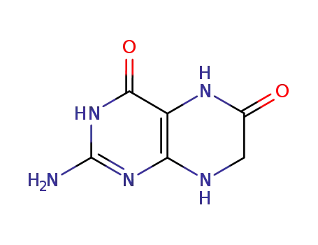 Molecular Structure of 1131-35-7 (4,6-Pteridinedione,2-amino-1,5,7,8-tetrahydro-(8CI,9CI))