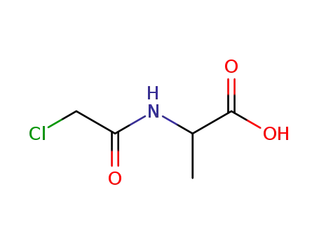 Molecular Structure of 1190-32-5 (CHLOROACETYL-DL-ALANINE)