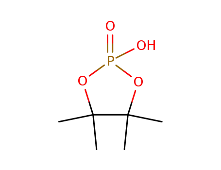 Molecular Structure of 13882-05-8 (2-hydroxy-4,4,5,5-tetramethyl<1,3,2>dioxaphospholane-2-oxide)