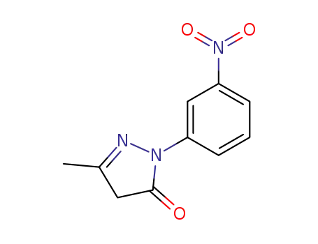 2-Pyrazolin-5-one, 3-methyl-1-(m-nitrophenyl)-