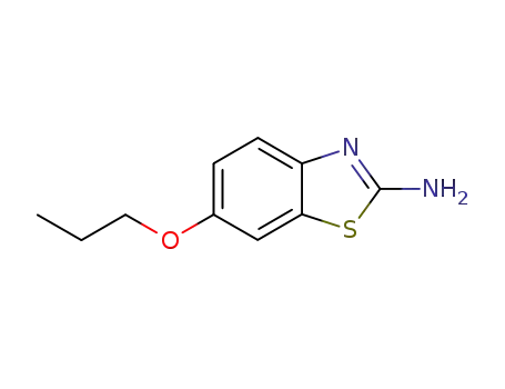 Molecular Structure of 14372-64-6 (6-propoxybenzothiazol-2-amine)