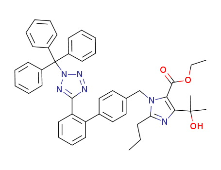 ethyl 4-(2-hydroxypropan-2-yl)-2-propyl-1-((2'-(2-trityl-2H-tetrazol-5-yl)-[1,1'-biphenyl]-4-yl)methyl)-1H-imidazole-5-carboxylate