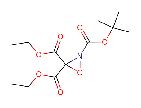Molecular Structure of 462100-44-3 (2,3,3-Oxaziridinetricarboxylic acid, 2-(1,1-dimethylethyl) 3,3-diethyl ester)