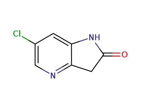 Molecular Structure of 136888-12-5 (6-Chloro-4-aza-2-oxindoie)
