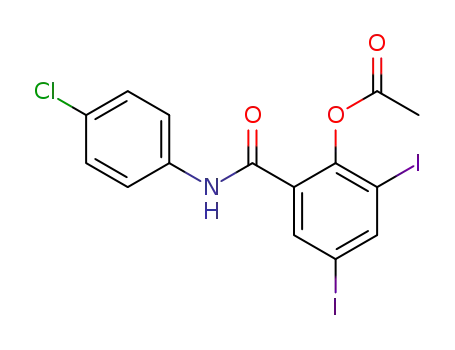 Molecular Structure of 14437-41-3 (clioxanide)