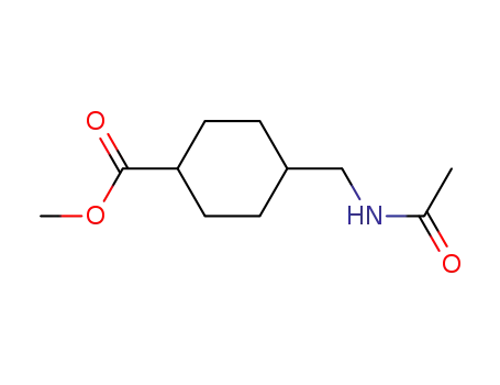 Molecular Structure of 51782-10-6 (methyl 4-(acetamidomethyl)cyclohexane-1-carboxylate)