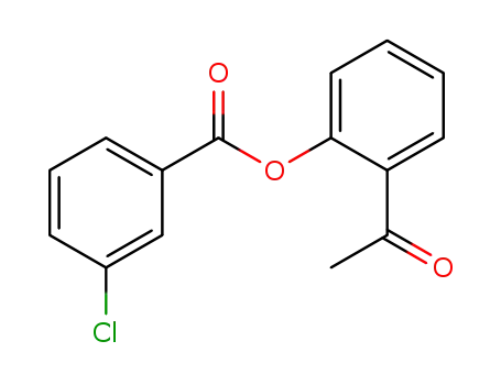 Molecular Structure of 4010-23-5 (Benzoic acid, 3-chloro-, 2-acetylphenyl ester)