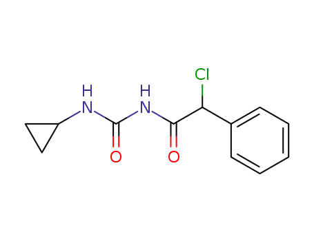 Molecular Structure of 91721-39-0 (2-chloro-<i>N</i>-cyclopropylcarbamoyl-2-phenyl-acetamide)