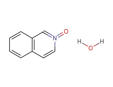Molecular Structure of 54243-41-3 (isoquinoline-N-oxide hydrate)