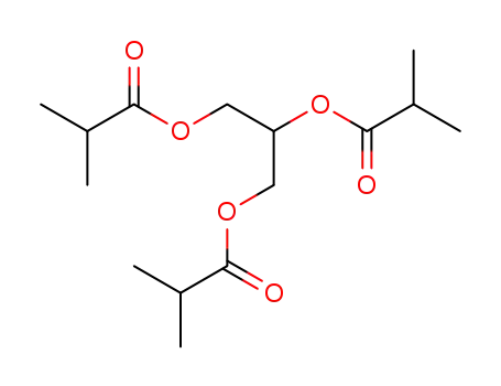 Molecular Structure of 14295-64-8 (glycerol triisobutyrate)
