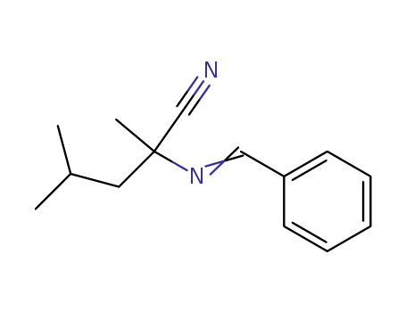 2,4-Dimethyl-2-{[1-phenyl-meth-(E)-ylidene]-amino}-pentanenitrile