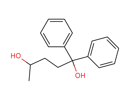 Molecular Structure of 5194-35-4 (1,4-Pentanediol, 1,1-diphenyl-)