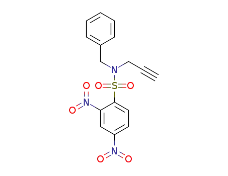 Molecular Structure of 1606142-70-4 (N-benzyl-2,4-dinitro-N-(prop-2-yn-1-yl)benzenesulfonamide)