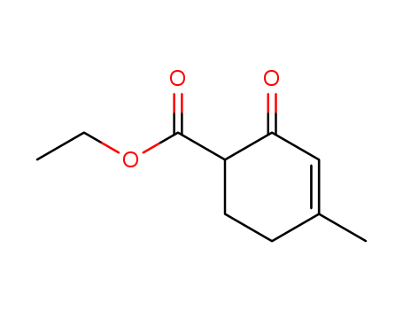 Molecular Structure of 14619-42-2 (3-Cyclohexene-1-carboxylic acid, 4-methyl-2-oxo-, ethyl ester)
