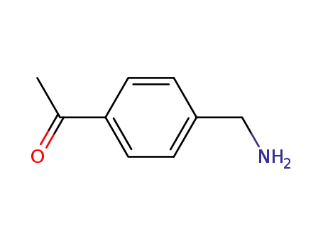 Molecular Structure of 87171-25-3 (Ethanone, 1-[4-(aminomethyl)phenyl]- (9CI))