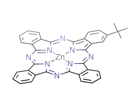 Molecular Structure of 118681-06-4 (Zn(II) mono-2-(t-butyl)phthalocyanine)