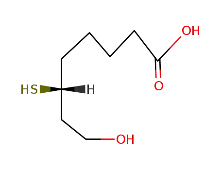 Molecular Structure of 101567-87-7 ((<i>R</i>)-8-hydroxy-6-mercapto-octanoic acid)
