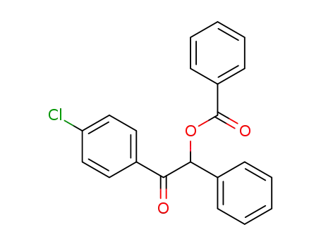 Molecular Structure of 114679-00-4 (2-(4-chlorophenyl)-2-oxo-1-phenylethyl benzoate)