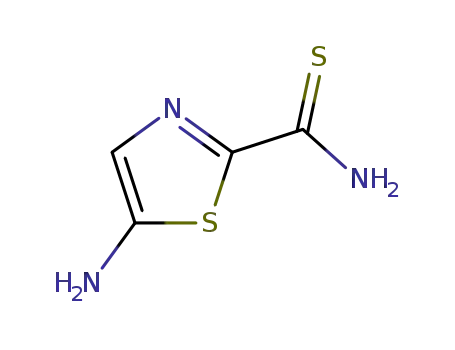 Molecular Structure of 535-67-1 (5-amino-1,3-thiazole-2-carbothioamide)