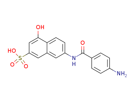 2-Naphthalenesulfonicacid, 7-[(4-aminobenzoyl)amino]-4-hydroxy-