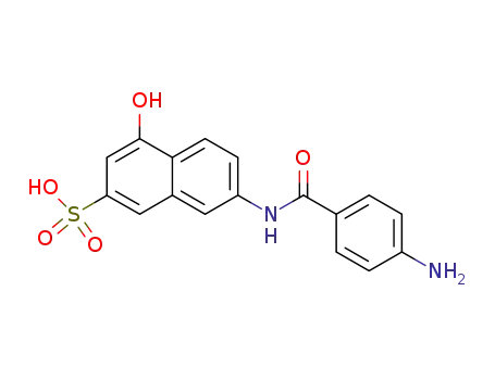 2-Naphthalenesulfonic acid, 7-[(4-aminobenzoyl)amino]-4-hydroxy-