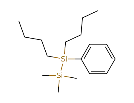 Molecular Structure of 114953-60-5 (1-phenyl-1,1-di-n-butyltrimethyldisilane)