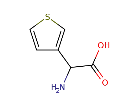 Molecular Structure of 1194-86-1 (D-(-)-3-thienylglycine)
