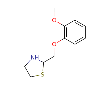 Thiazolidine, 2-((2-methoxyphenoxy)methyl)-