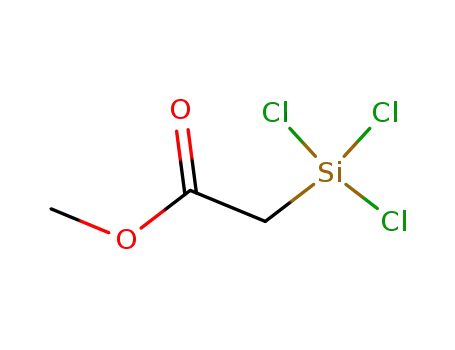 Molecular Structure of 4519-11-3 (Acetic acid, (trichlorosilyl)-, methyl ester)