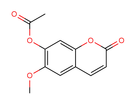 Molecular Structure of 56795-51-8 (Scopoletin acetate)