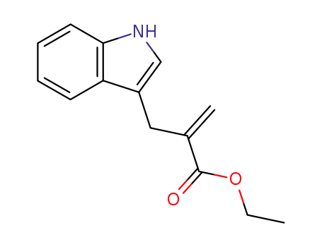 Molecular Structure of 87438-91-3 (ethyl 2-((1H-indol-3-yl)methyl)acrylate)