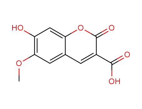 7-hydroxy-6-methoxy-2-oxo-2H-benzopyran-3-carboxylic acid
