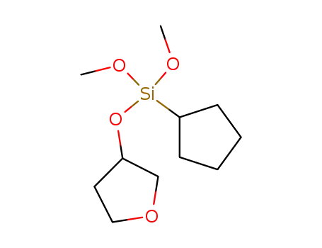 Molecular Structure of 149184-18-9 (Silane, cyclopentyldimethoxy[(tetrahydro-3-furanyl)oxy]-)