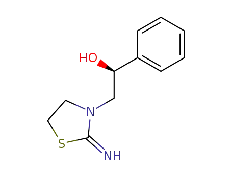 Molecular Structure of 112790-83-7 ((S)-3-(2'-hydroxy-2'-phenylethyl)-2-thiazolidinimine)