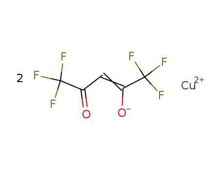 Molecular Structure of 14781-45-4 (COPPER(II) HEXAFLUORO-2,4-PENTANEDIONATE)