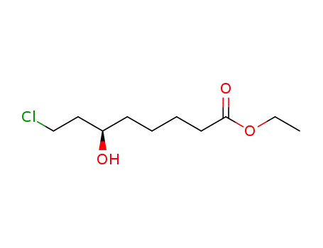 Molecular Structure of 852383-82-5 (ethyl (R)-8-chloro-6-hydroxyoctanoate)