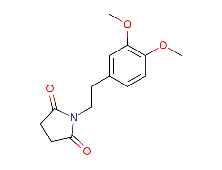 Molecular Structure of 39662-45-8 (N-<2-(3,4-dimethoxyphenyl)ethyl>succinimide)